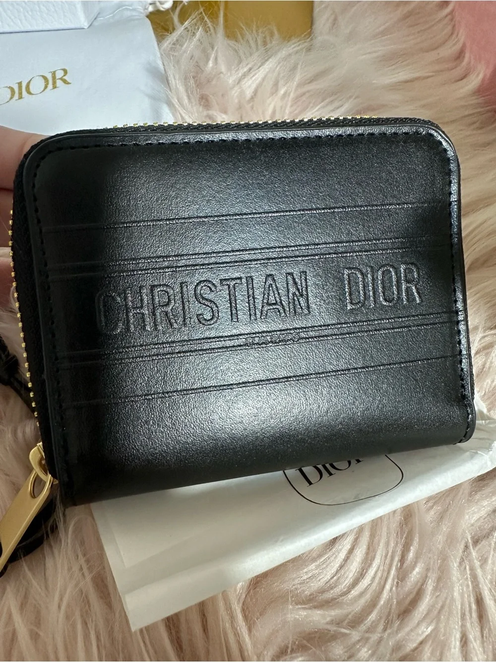 GWP CD  Black Zip compact Card Wallet